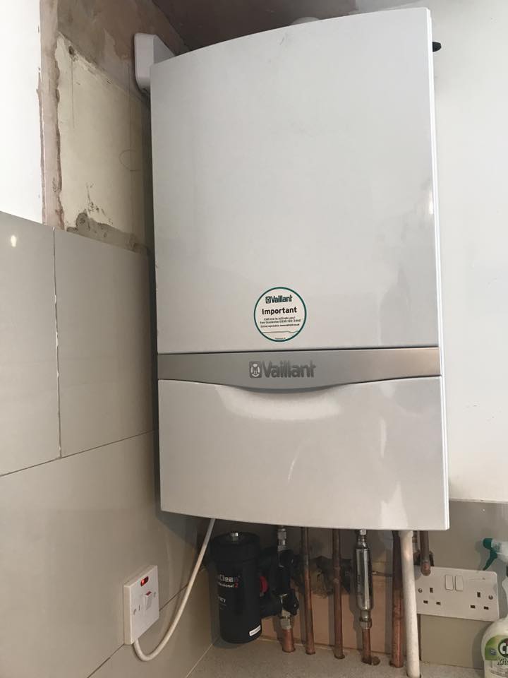 New boiler installation completed by Certificates4UK Ltd in West Molesey, showing clean pipework and professional Gas Safe workmanship.