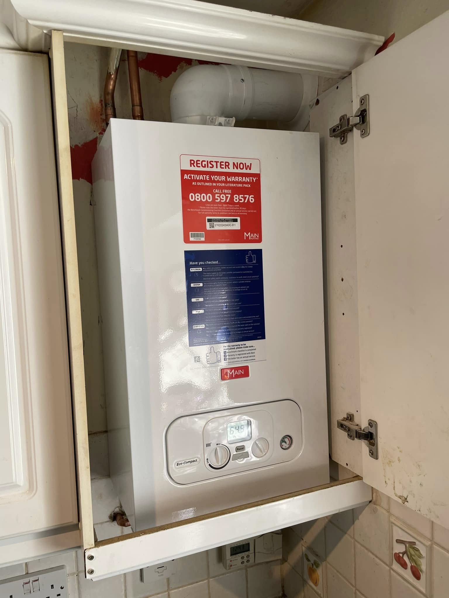 Main Eco Compact overheat stat safety device monitoring boiler temperature – C4UK